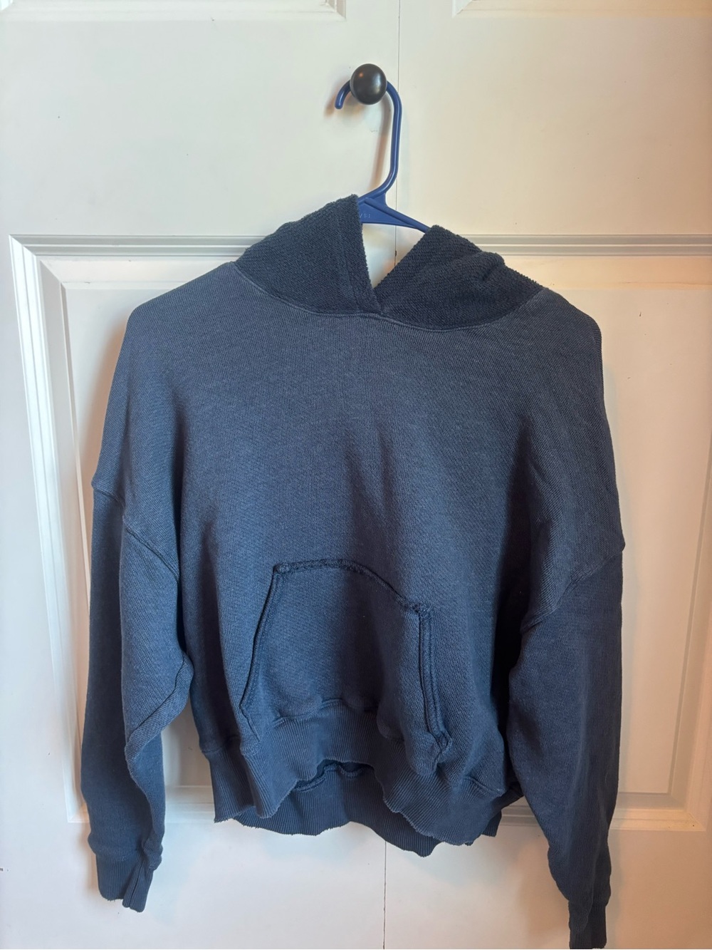 American Eagle Dark Slate Blue Hooded Pullover
